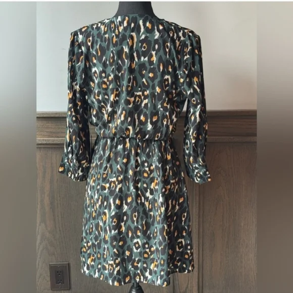 Express Animal Print Long Sleeve Dress - Picture 4 of 8